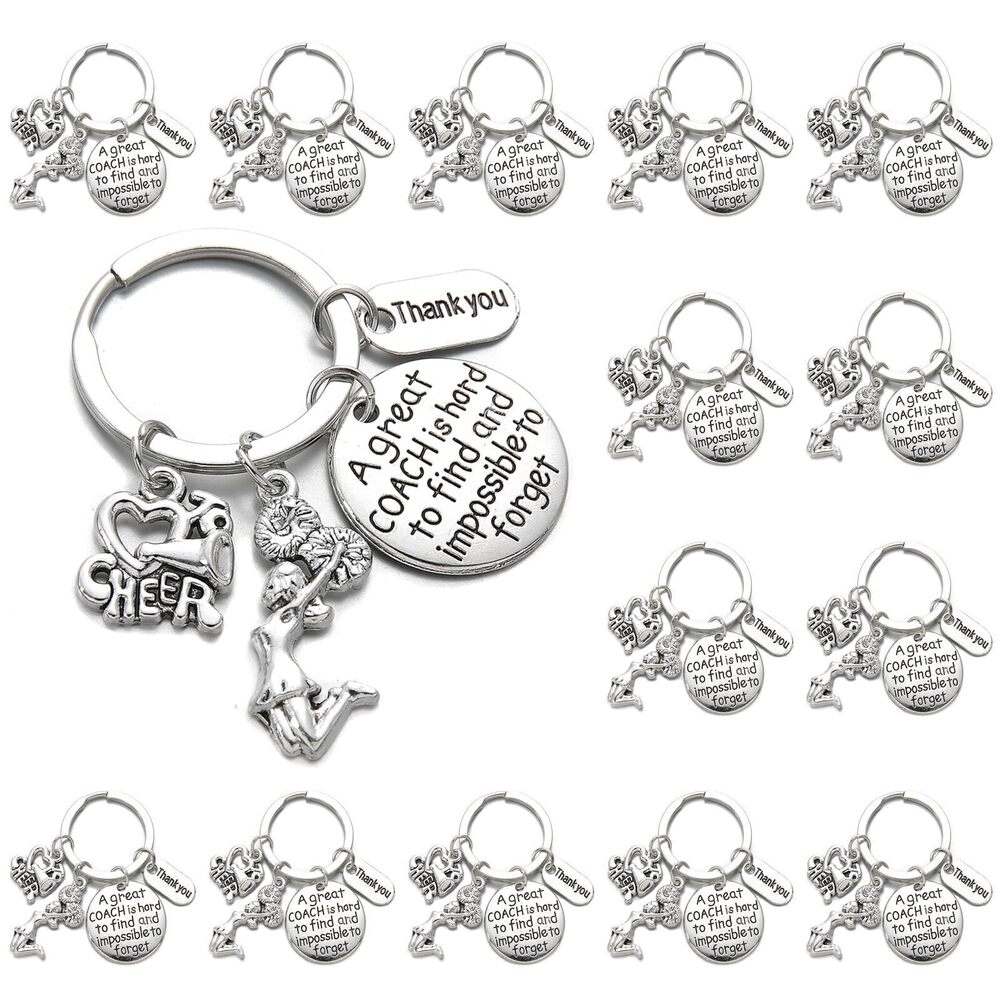 9040 20PCS Cheer Keychains Cheerleading Gifts Cheerleader Coaches Gift